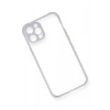 Durukar®  iPhone 12 Pro Max Kılıf Miami Şeffaf Silikon - Lila