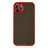 Durukar®  iPhone 12 Pro Max Kılıf Montreal Silikon Kapak - Kırmızı