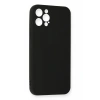 Durukar®  iPhone 12 Pro Max Kılıf Nano içi Kadife Silikon - Siyah