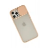 Durukar®  iPhone 12 Pro Max Kılıf Palm Buzlu Kamera Sürgülü Silikon - Pembe