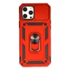 Durukar®  iPhone 12 Pro Max Kılıf Pars Lens Yüzüklü Silikon - Kırmızı