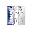 Durukar®  iPhone 13 Kılıf Kross Magneticsafe Kapak - Titan Gri