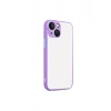 Durukar®  iPhone 13 Kılıf Montreal Silikon Kapak - Mor