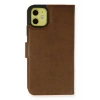 Durukar®  iPhone 13 Mini Kılıf Trend S Plus Kapaklı Kılıf - Taba