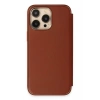 Durukar®  iPhone 13 Pro Kılıf Dolpin Kapaklı - Kahverengi