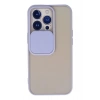 Durukar®  iPhone 13 Pro Kılıf Palm Buzlu Kamera Sürgülü Silikon - Lila