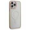 Durukar®  iPhone 13 Pro Kılıf Room Magneticsafe Silikon - Pudra