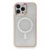 Durukar®  iPhone 13 Pro Kılıf Room Magneticsafe Silikon - Pudra