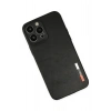 Durukar®  iPhone 13 Pro Max Kılıf Loop Deri Silikon - Siyah