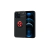 Durukar®  iPhone 13 Pro Max Kılıf Range Yüzüklü Silikon - Siyah-Kırmızı