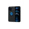 Durukar®  iPhone 13 Pro Max Kılıf Range Yüzüklü Silikon - Siyah-Mavi