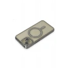 Durukar®  iPhone 14 Kılıf Joke Simli Magneticsafe Kılıf - Gri