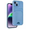 Durukar®  iPhone 14 Kılıf Kelvin Kartvizitli Silikon - Mavi
