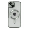 Durukar®  iPhone 14 Kılıf Kross Magneticsafe Kapak - Gümüş