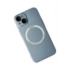 Durukar®  iPhone 14 Plus Kılıf Jack Magneticsafe Lens Silikon - Sierra Blue