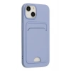 Durukar®  iPhone 14 Plus Kılıf Kelvin Kartvizitli Silikon - Lila
