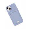 Durukar®  iPhone 14 Plus Kılıf Kelvin Kartvizitli Silikon - Lila