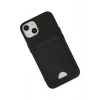 Durukar®  iPhone 14 Plus Kılıf Kelvin Kartvizitli Silikon - Siyah