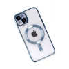 Durukar®   iPhone 14 Plus Kılıf Kross Magneticsafe Kapak - Sierra Blue