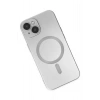 Durukar®  iPhone 14 Plus Kılıf Moshi Lens Magneticsafe Silikon - Gümüş