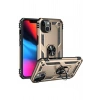 Durukar®  iPhone 14 Plus Kılıf Sofya Yüzüklü Silikon Kapak - Gold
