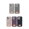 Durukar®   iPhone 14 Pro Bright Simli Kapak - Pembe