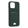 Durukar®  iPhone 14 Pro Kılıf Kelvin Kartvizitli Silikon - Koyu Yeşil