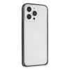 Durukar®  iPhone 14 Pro Kılıf Metal Bumper Magneticsafe Kapak - Derin Mor