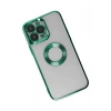 Durukar®  iPhone 14 Pro Kılıf Slot Silikon - Köknar Yeşili