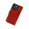 Durukar®  iPhone 14 Pro Kılıf Trend S Plus Kapaklı Kılıf - Kırmızı