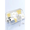 Durukar®   iPhone 14 Pro Max Floral Magsafe Kapak - Sarı