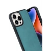 Durukar®  iPhone 14 Pro Max Kılıf Aras Deri Kapak - Açık Yeşil
