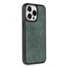 Durukar®  iPhone 14 Pro Max Kılıf Aras Deri Kapak - Koyu Yeşil