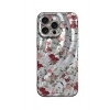 Durukar®  iPhone 14 Pro Max Kılıf Crew Desenli Kapak - Çiçek