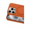 Durukar®   iPhone 14 Pro Max Kılıf Jully Magsafe Kapak - Turuncu