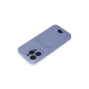 Durukar®  iPhone 14 Pro Max Kılıf Kelvin Kartvizitli Silikon - Lila