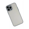 Durukar®  iPhone 14 Pro Max Kılıf Montreal Silikon Kapak - Gri