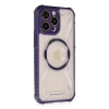 Durukar®   iPhone 14 Pro Max Kılıf Prag Magneticsafe Kapak - Derin Mor