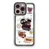 Durukar®  iPhone 14 Pro Max Kılıf Sweet Desenli Silikon Kapak - Sarı