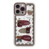 Durukar®  iPhone 14 Pro Max Kılıf Sweet Desenli Silikon Kapak - Şeffaf