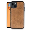 Durukar®  iPhone 15 Kılıf Aras Deri Kapak - Taba