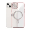 Durukar®   iPhone 15 Kılıf Joke Simli Magneticsafe Kılıf - Pembe