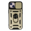 Durukar®  iPhone 15 Kılıf Pars Lens Yüzüklü Silikon - Gold