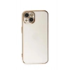 Durukar®  iPhone 15 Kılıf Volet Silikon - Beyaz