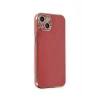 Durukar®  iPhone 15 Kılıf Volet Silikon - Kırmızı