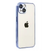 Durukar®   iPhone 15  Lensli Silikon - Açık Mavi