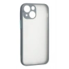 Durukar®  iPhone 15 Plus Kılıf Montreal Silikon Kapak - Gri
