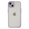Durukar®  iPhone 15 Plus Kılıf Montreal Silikon Kapak - Mor