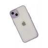 Durukar®  iPhone 15 Plus Kılıf Montreal Silikon Kapak - Mor