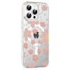 Durukar®   iPhone 15 Pro Floral Magsafe Kapak - Pembe